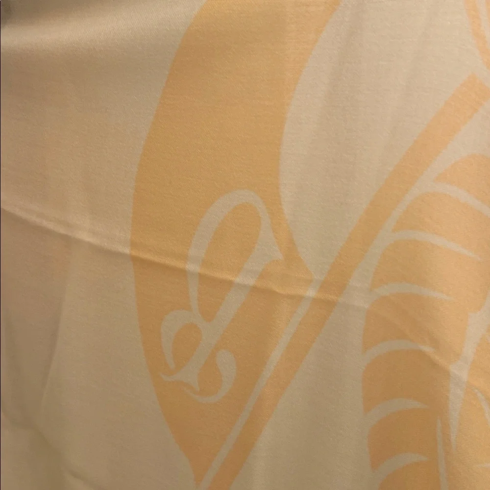 Burberry Cream and Orange Shawl